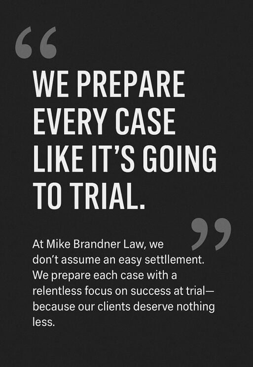We prepare every case like It's going to trial