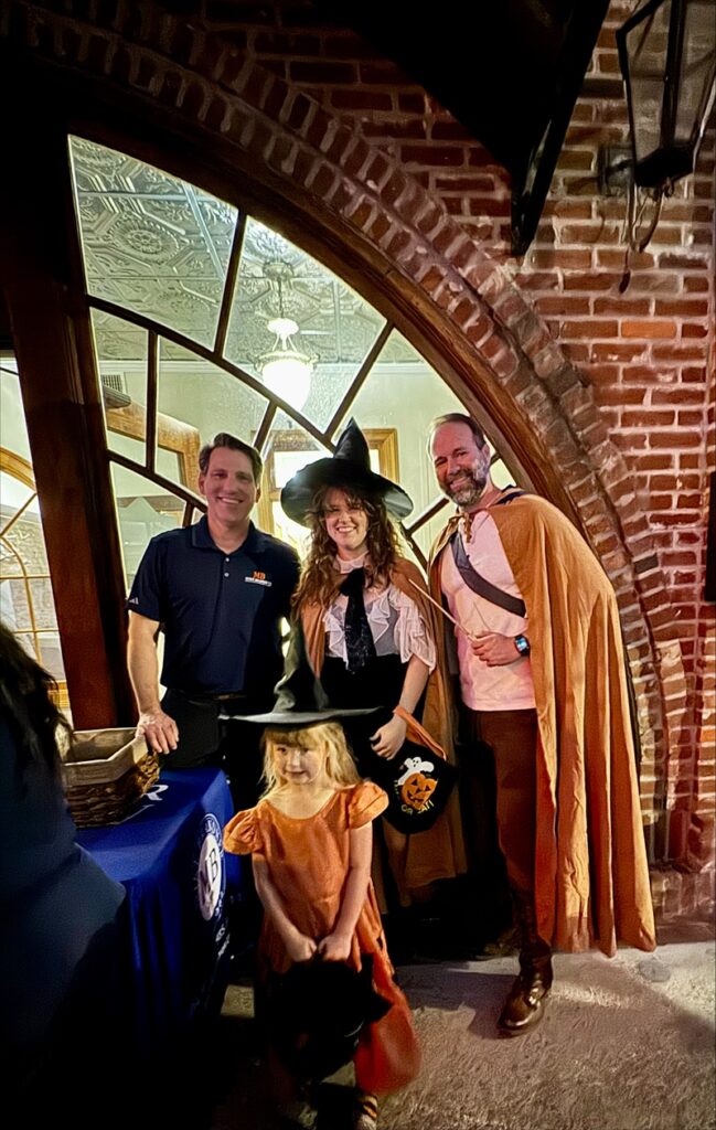 Mike Brandner with trick 'r treaters